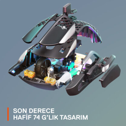 SteelSeries Aerox 5 RGB Kablosuz Gaming Mouse - Görsel 2