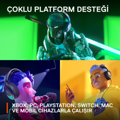 SteelSeries Arctis Nova 1X Hi-Fi Kablolu Siyah Oyuncu Kulaklığı - Görsel 6
