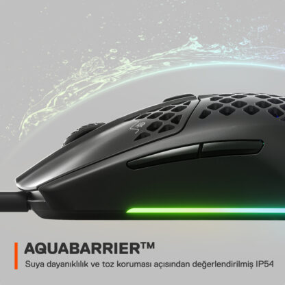 SteelSeries Aerox 3 2022 Onyx RGB Kablolu Gaming Mouse - Görsel 3